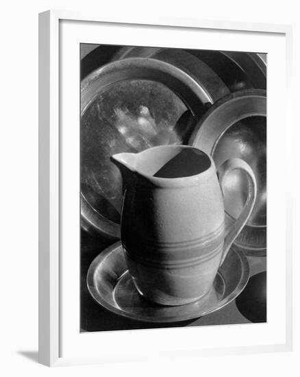 Pitcher and Plates-null-Framed Photographic Print