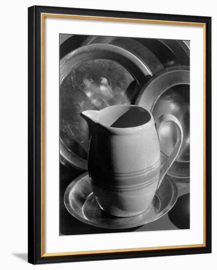 Pitcher and Plates-null-Framed Photographic Print