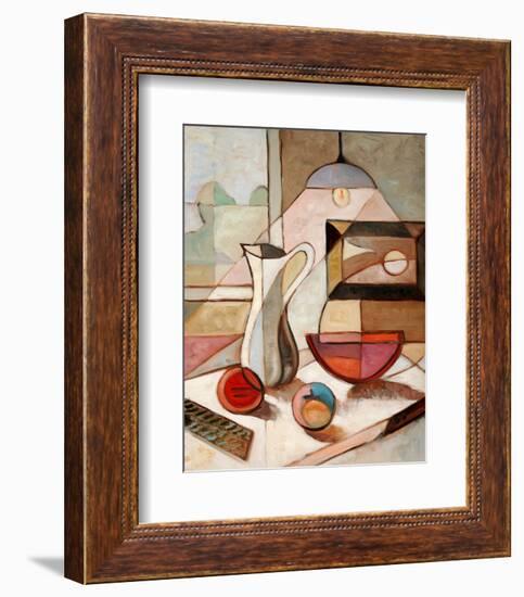 Pitcher Fruits Still Life-null-Framed Art Print