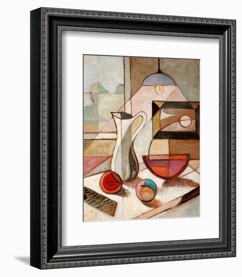 Pitcher Fruits Still Life-null-Framed Art Print