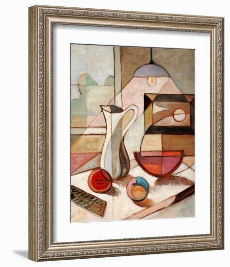 Pitcher Fruits Still Life-null-Framed Art Print