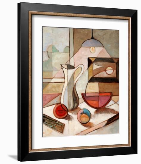 Pitcher Fruits Still Life-null-Framed Art Print