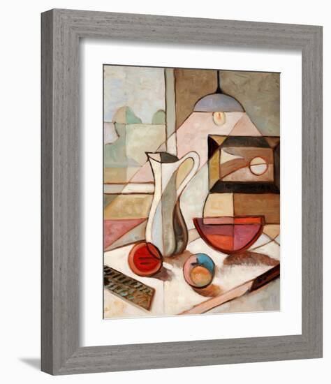 Pitcher Fruits Still Life-null-Framed Art Print