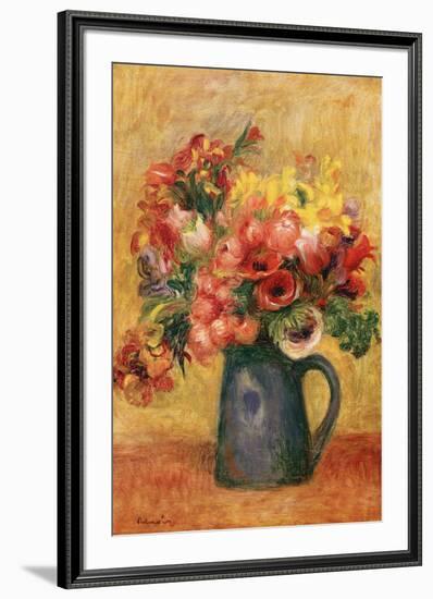 Pitcher of Flowers-Pierre-Auguste Renoir-Framed Art Print