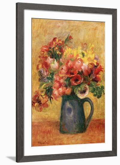 Pitcher of Flowers-Pierre-Auguste Renoir-Framed Art Print