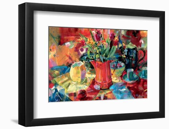 Pitcher of Flowers-Peter Graham-Framed Premium Giclee Print