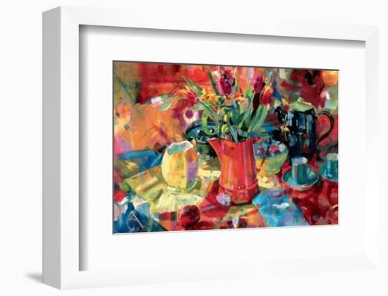 Pitcher of Flowers-Peter Graham-Framed Premium Giclee Print