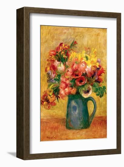 Pitcher of Flowers-Pierre-Auguste Renoir-Framed Premium Giclee Print