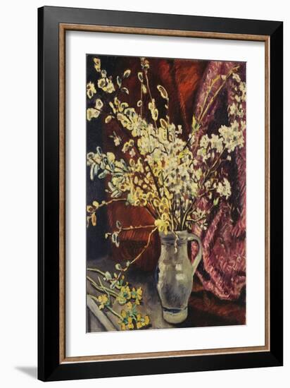 Pitcher of Flowery Branches; Cruche De Branches Fleuries, 1929 (Oil on Canvas)-Louis Valtat-Framed Giclee Print