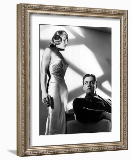 Pitfall, Lizabeth Scott, Raymond Burr, 1948, Gun-null-Framed Photo