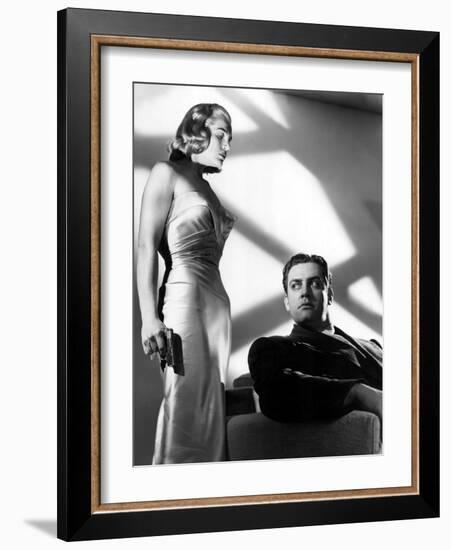 Pitfall, Lizabeth Scott, Raymond Burr, 1948, Gun-null-Framed Photo