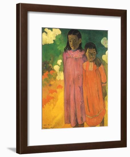 Piti Teina (Two Sisters), 1892-Paul Gauguin-Framed Giclee Print