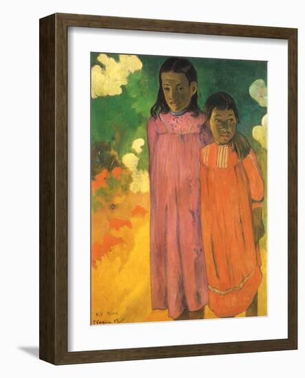 Piti Teina (Two Sisters), 1892-Paul Gauguin-Framed Giclee Print