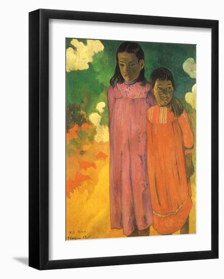 Piti Teina (Two Sisters), 1892-Paul Gauguin-Framed Giclee Print