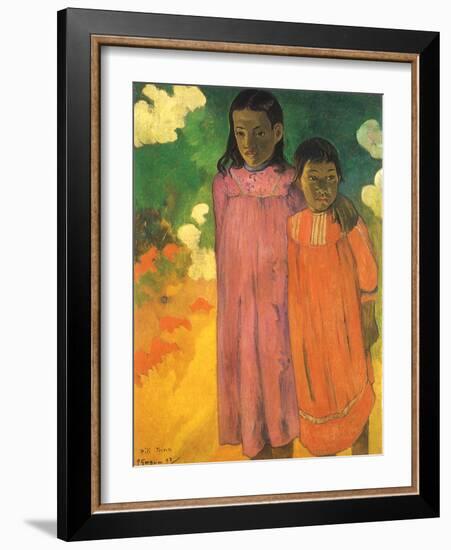 Piti Teina (Two Sisters), 1892-Paul Gauguin-Framed Giclee Print