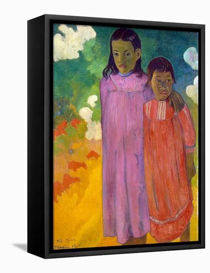 Piti Tiena, (Two Sister), 1892-Paul Gauguin-Framed Premier Image Canvas