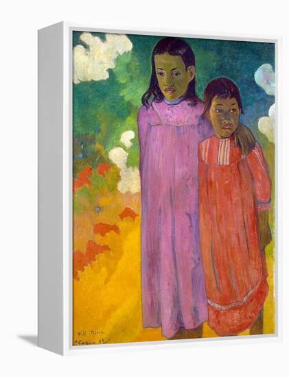 Piti Tiena, (Two Sister), 1892-Paul Gauguin-Framed Premier Image Canvas