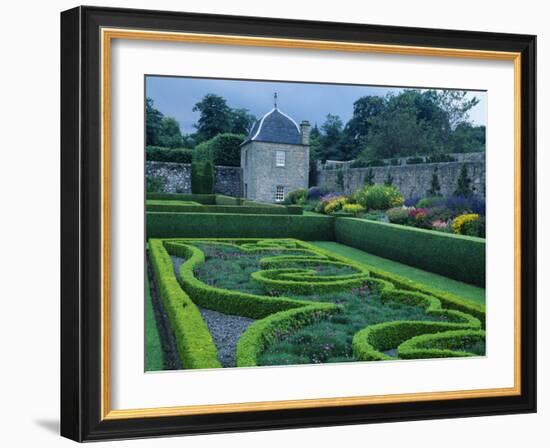 Pitmedden Gardens Were Designed in Seventeenth Century by Alexander Seton, Formerly Lord Pitmedden-John Warburton-lee-Framed Photographic Print