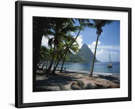 Pitons, St. Lucia, Windward Islands, West Indies, Caribbean, Central America-Harding Robert-Framed Photographic Print