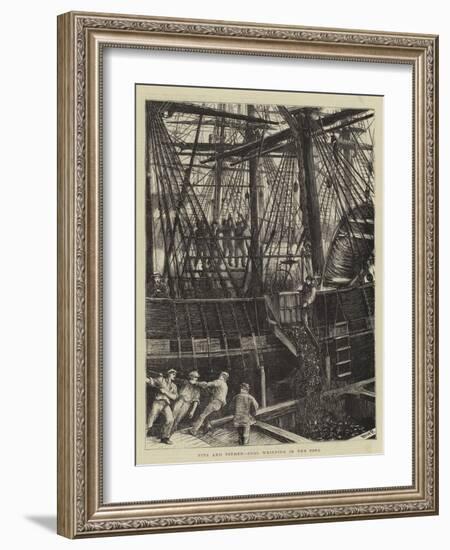 Pits and Pitmen, Coal Whipping in the Pool-Matthew White Ridley-Framed Giclee Print