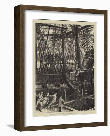 Pits and Pitmen, Coal Whipping in the Pool-Matthew White Ridley-Framed Giclee Print