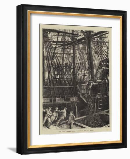 Pits and Pitmen, Coal Whipping in the Pool-Matthew White Ridley-Framed Giclee Print