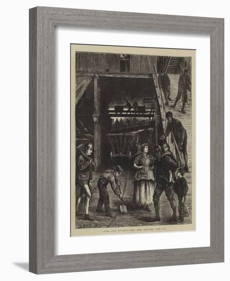 Pits and Pitmen, the Men Leaving the Pit-Matthew White Ridley-Framed Giclee Print