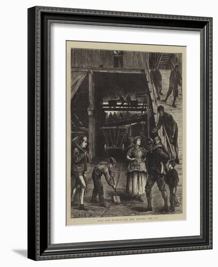 Pits and Pitmen, the Men Leaving the Pit-Matthew White Ridley-Framed Giclee Print