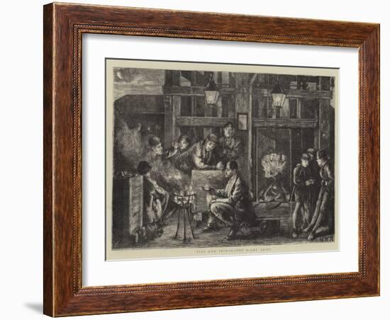 Pits and Pitmen, the Night Shift-Matthew White Ridley-Framed Giclee Print