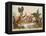 Pitt and Napoleon-James Gillray-Framed Premier Image Canvas