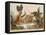 Pitt and Napoleon-James Gillray-Framed Premier Image Canvas