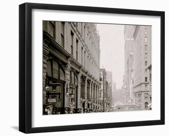 Pittsburg, Pa., Fifth Avenue, Looking North-null-Framed Photo