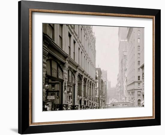 Pittsburg, Pa., Fifth Avenue, Looking North-null-Framed Photo