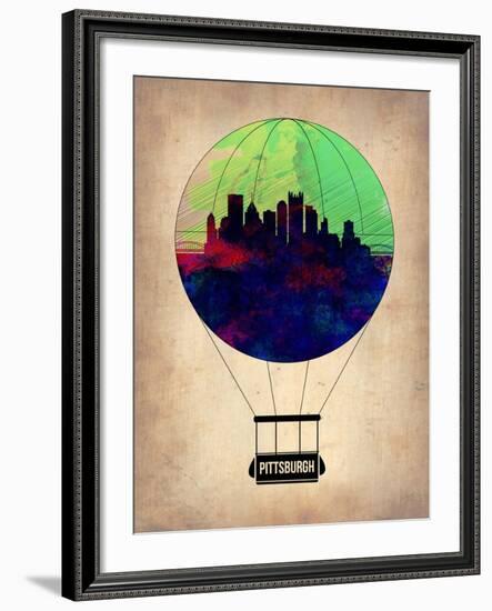 Pittsburgh Air Balloon-NaxArt-Framed Art Print