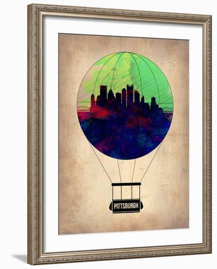 Pittsburgh Air Balloon-NaxArt-Framed Art Print