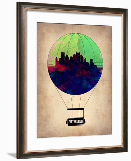 Pittsburgh Air Balloon-NaxArt-Framed Art Print