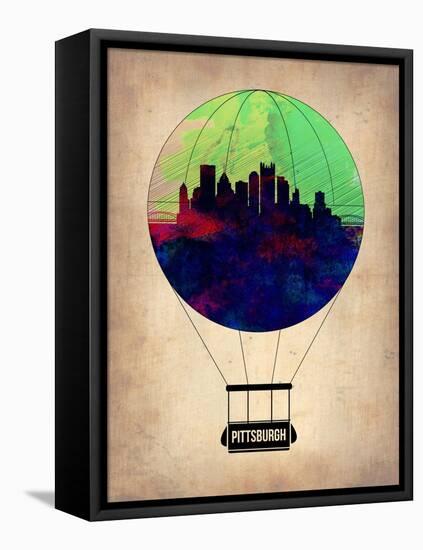 Pittsburgh Air Balloon-NaxArt-Framed Stretched Canvas