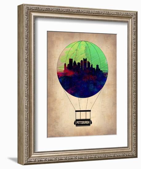 Pittsburgh Air Balloon-NaxArt-Framed Art Print