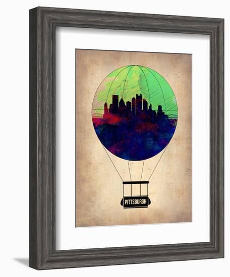 Pittsburgh Air Balloon-NaxArt-Framed Art Print