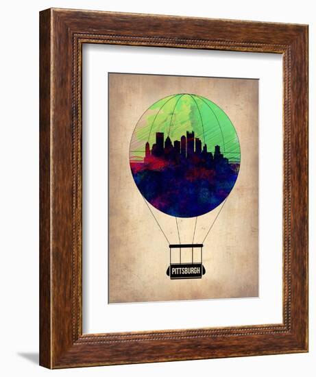 Pittsburgh Air Balloon-NaxArt-Framed Art Print