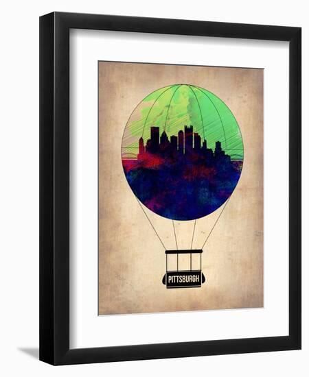 Pittsburgh Air Balloon-NaxArt-Framed Art Print