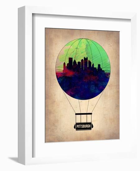 Pittsburgh Air Balloon-NaxArt-Framed Art Print