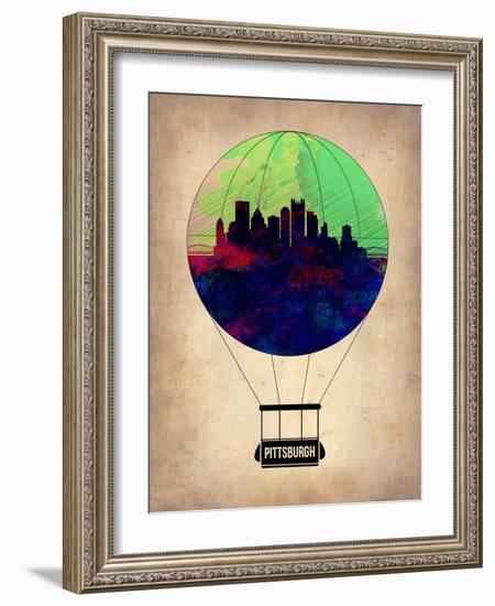 Pittsburgh Air Balloon-NaxArt-Framed Art Print