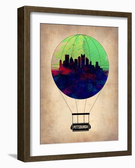 Pittsburgh Air Balloon-NaxArt-Framed Art Print