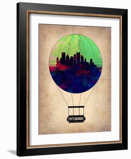 Pittsburgh Air Balloon-NaxArt-Framed Art Print