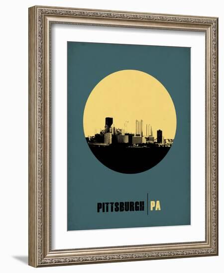 Pittsburgh Circle Poster 1-NaxArt-Framed Art Print