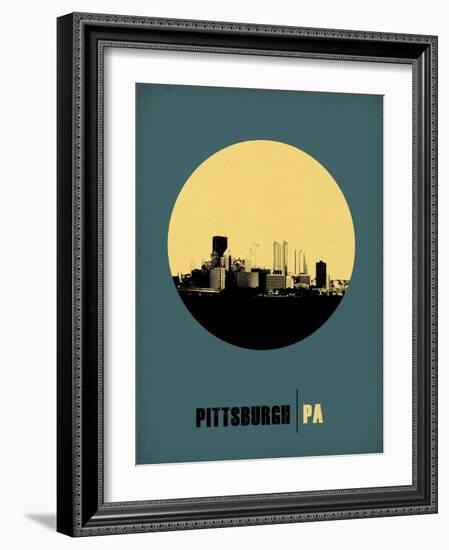 Pittsburgh Circle Poster 1-NaxArt-Framed Art Print