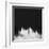 Pittsburgh City Skyline - White-NaxArt-Framed Art Print