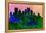 Pittsburgh City Skyline-NaxArt-Framed Stretched Canvas