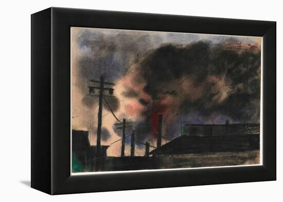 Pittsburgh Factory Scene, 1915-20 (Pastel & Charcoal)-Joseph Stella-Framed Premier Image Canvas